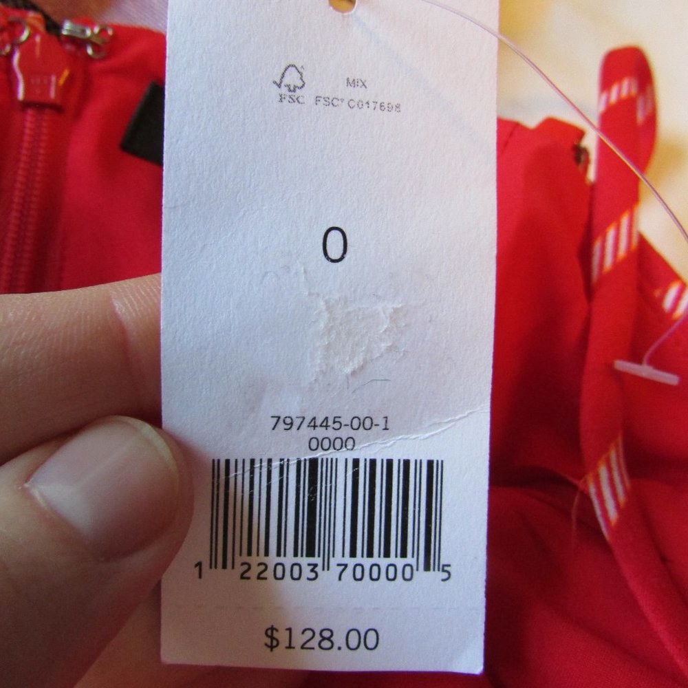 *5 for $25 Bundle Option Banana Republic red stripe Spaghetti strap summer dress - Picture 5 of 8